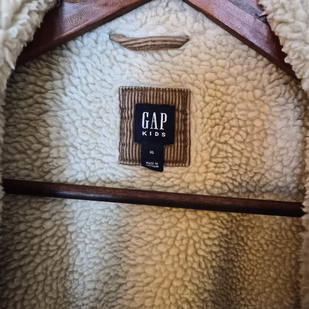 GAP Kids Brown Corduroy, Sherpa-lined Jacket, Size XL / 12Y - Picture 4 of 4